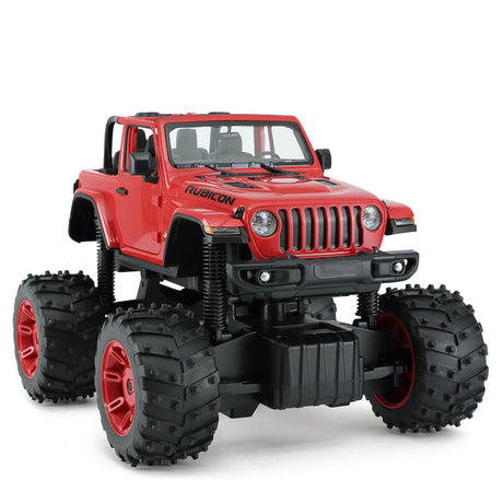 Rastar Jeep Wrangler Rubicon Off-Road RC Car 1/14 Scale | Licensed Remote Control Toy with Openable Doors, Working LED Lights, and Realistic Detailing for Kids and Collectors
