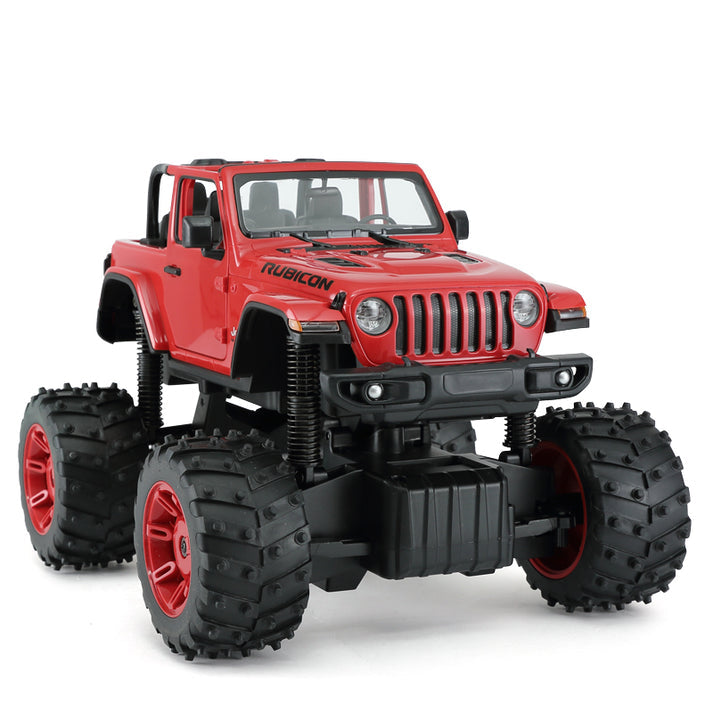 Rastar Jeep Wrangler Rubicon Off-Road RC Car 1/14 Scale | Licensed Remote Control Toy with Openable Doors, Working LED Lights, and Realistic Detailing for Kids and Collectors