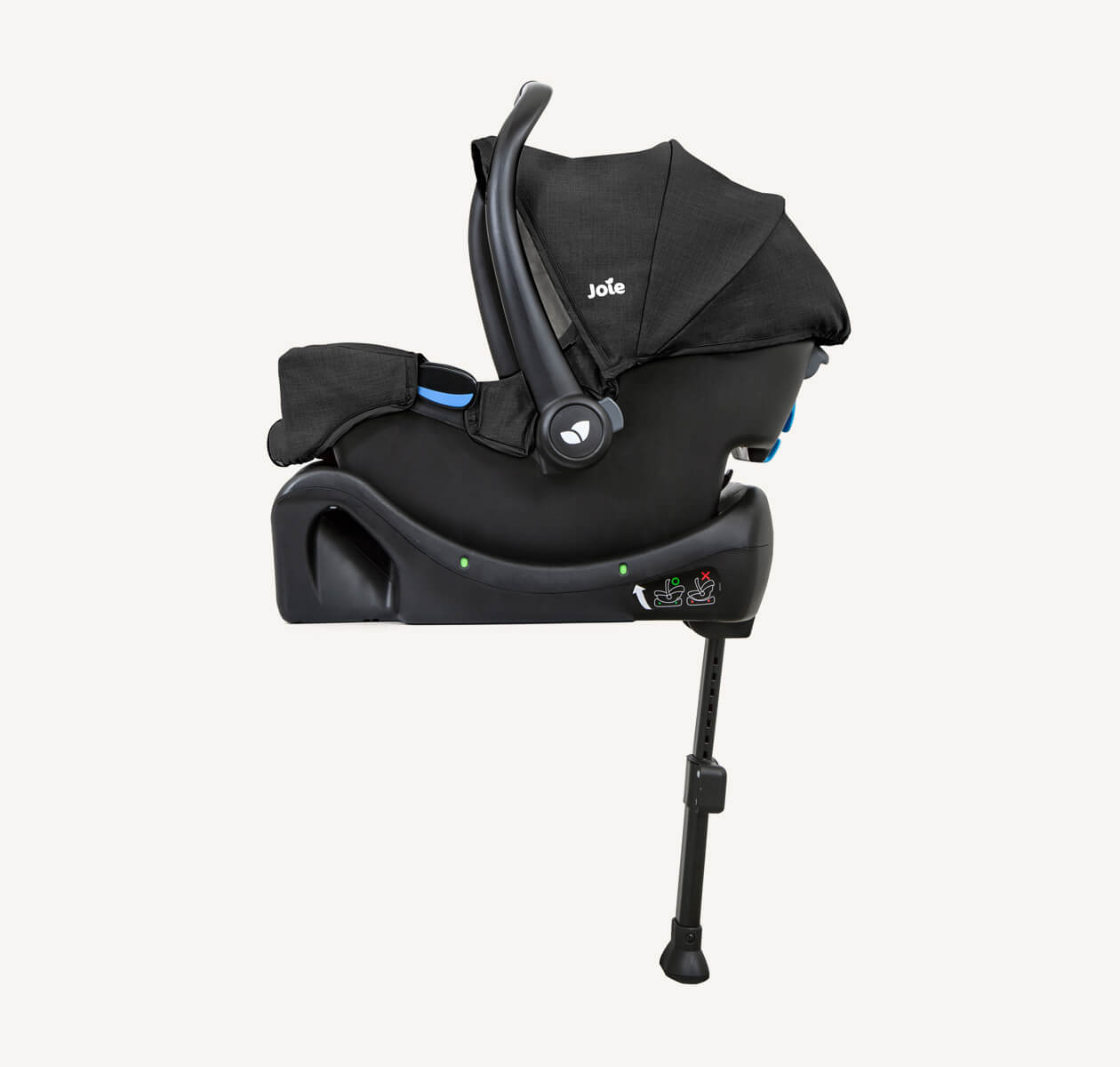 Joie Gemm™ Group 0+ Infant Car Seat | FAA Approved Aviation Carrier for Birth to 13kg | ECE R44/04 Certified | Side Impact Protection & SoftTouch 5-Point Harness | Available in Pebble, Foggy Grey, Shale & Ember - MINIMEE KIDS