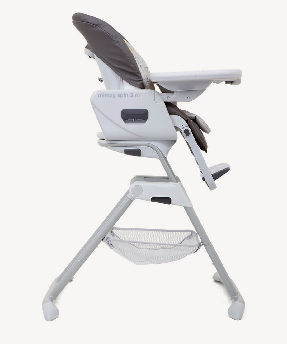 Joie Mimzy Spin 3in1 Highchair | 360° One-Hand Activated Swivel Seat | Newborn to 15kg | 5 Tilt & 5 Height Positions | Compact Standing Fold | Premium Baby Feeding Chair - MINIMEE KIDS