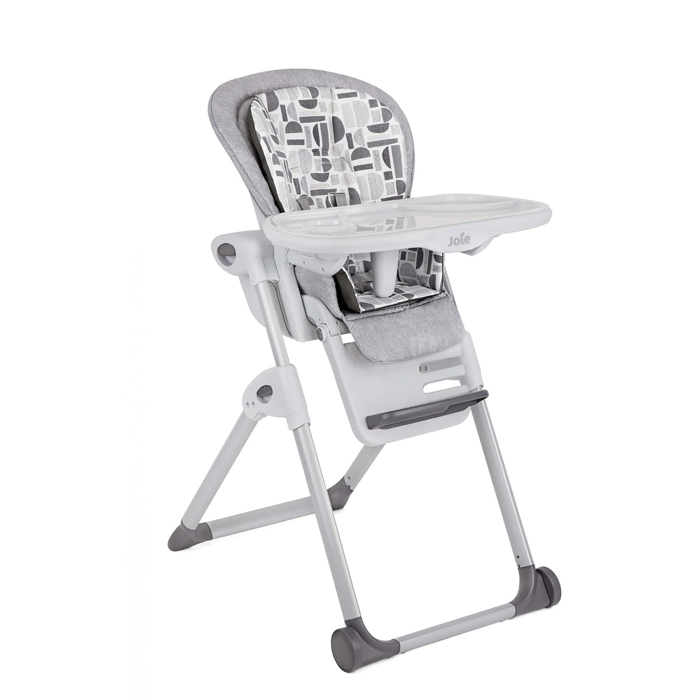 Joie Mimzy Recline Baby High Chair with 5-Position Recline, 7 Adjustable Heights & Foldable Design | Newborn to Toddler Convertible Feeding Chair up to 15kg - Logan