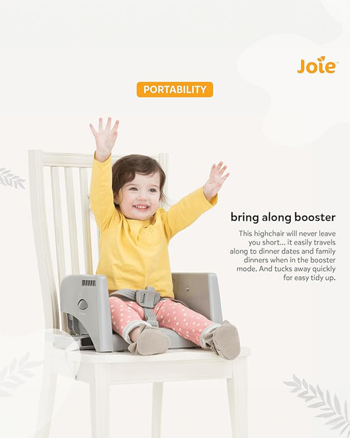 Joie Multiply 6-in-1 Convertible Highchair | Baby to Toddler Booster & Play Table | Adjustable Height & Recline | 6m-6y - Starry Night