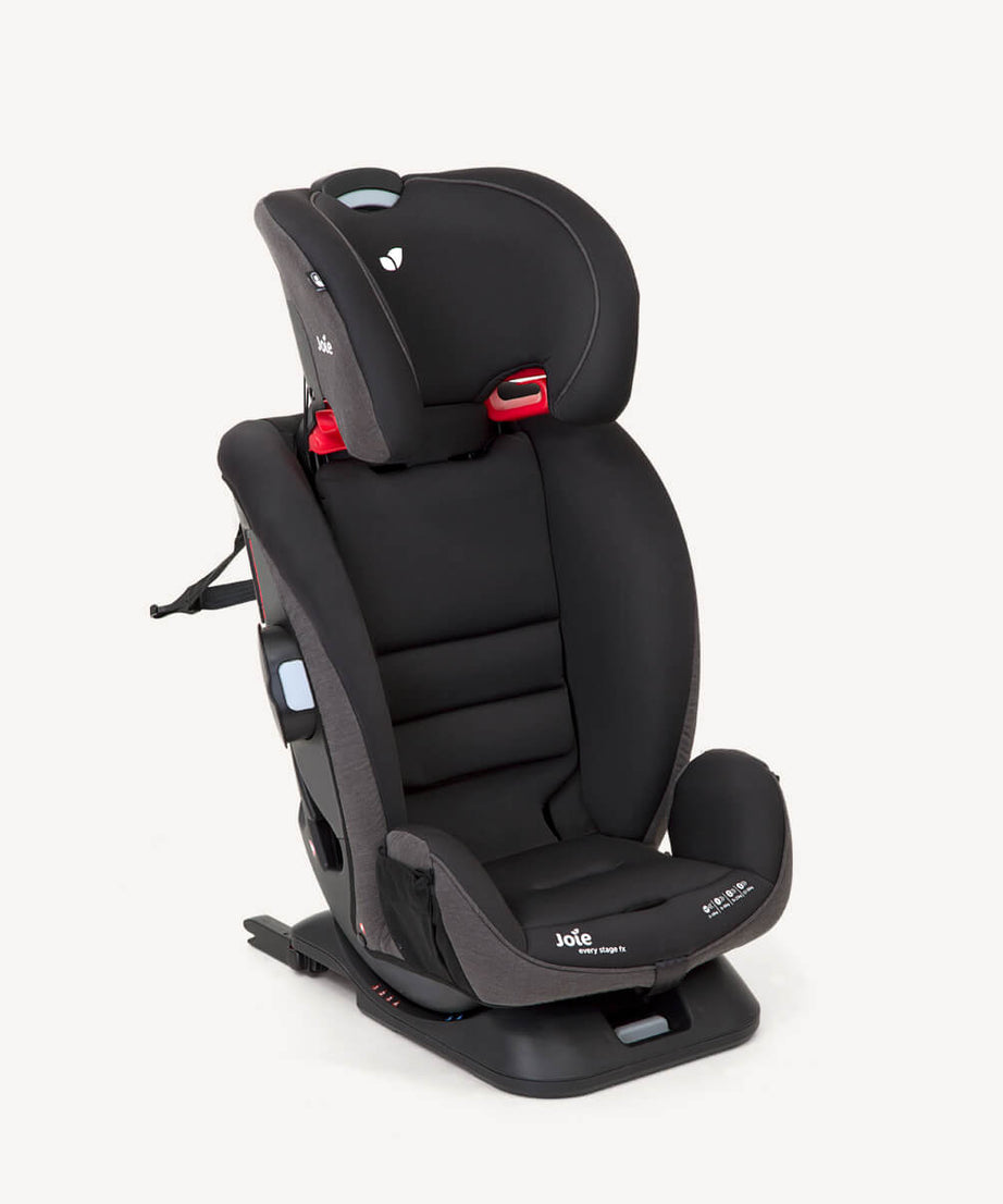 Joie Every Stage™ FX ISOFIX Car Seat Group 0+/1/2/3 | Birth to 36kg (0-12 Years) | Guard Surround Safety™ with Side Impact Protection | 10 Headrest & 6 Recline Positions | Grey Flannel & Coal - MINIMEE KIDS