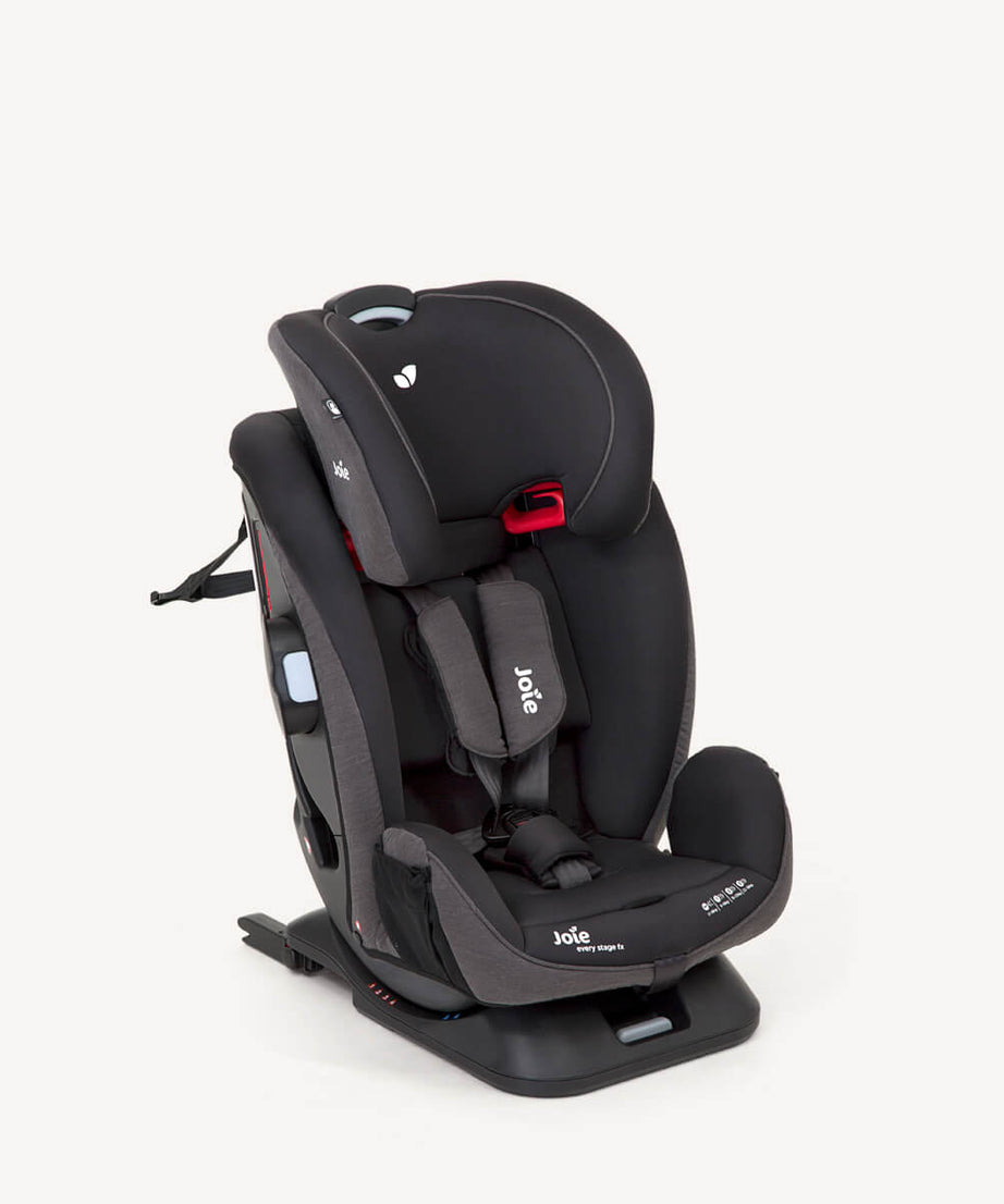 Joie Every Stage™ FX ISOFIX Car Seat Group 0+/1/2/3 | Birth to 36kg (0-12 Years) | Guard Surround Safety™ with Side Impact Protection | 10 Headrest & 6 Recline Positions | Grey Flannel & Coal - MINIMEE KIDS