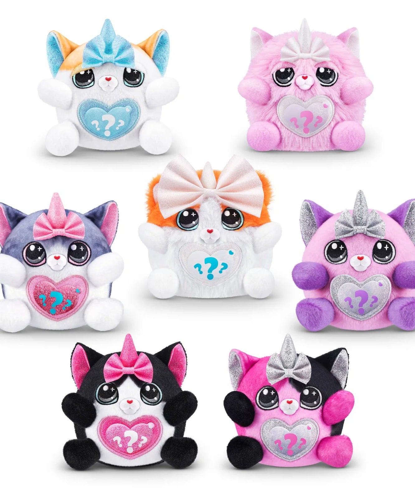 Rainbocorns Kittycorn Surprise Series 2, Starla the American Short Hair Cat - Collectible Plush with 10 Surprises to Unbox, Peel and Reveal Heart, Stickers, Ages 3+