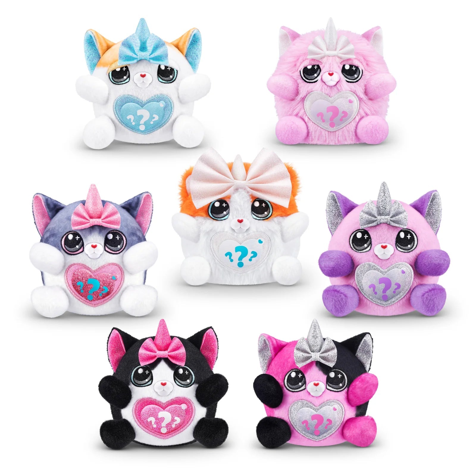 Rainbocorns Kittycorn Surprise Series 2, Starla the American Short Hair Cat - Collectible Plush with 10 Surprises to Unbox, Peel and Reveal Heart, Stickers, Ages 3+