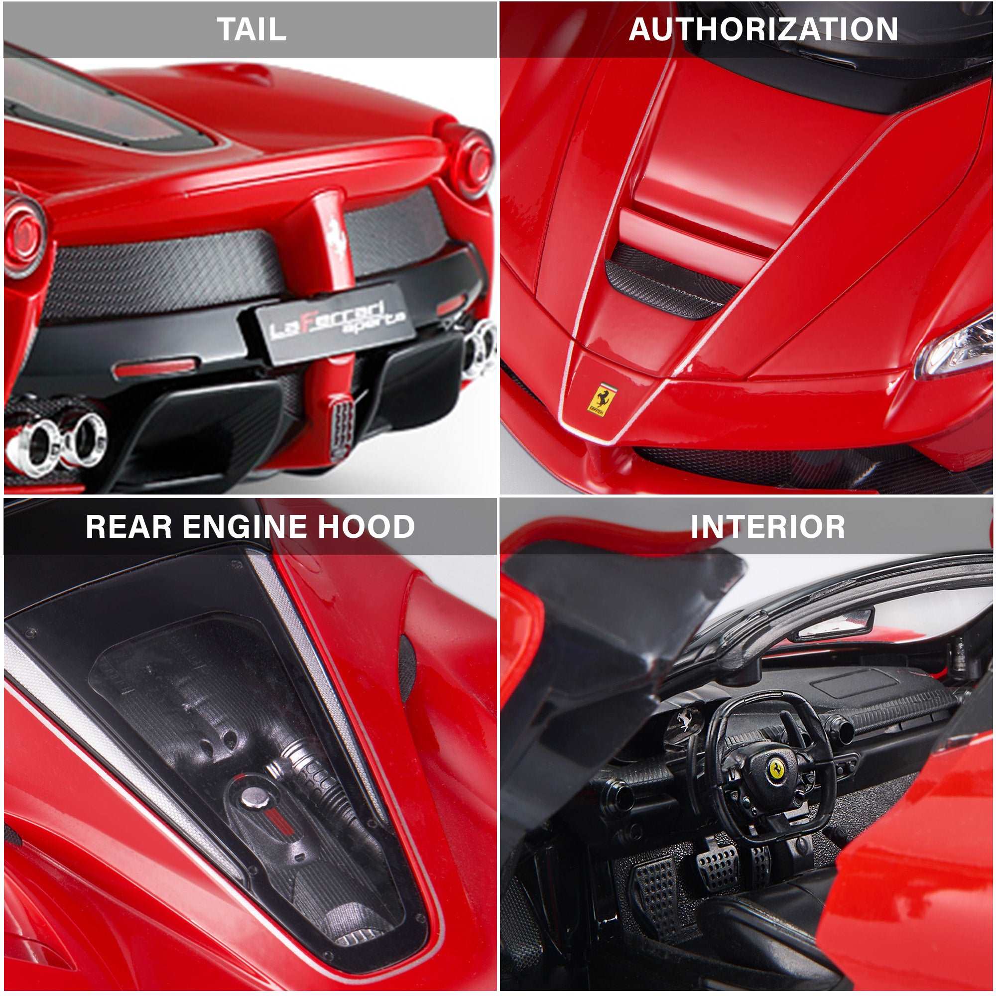 Rastar LaFerrari Aperta RC Car 1/14 Scale Licensed Remote Control Toy Car with Drift Function Button, Open Doors, and Working Lights | Perfect Gift for 6+ Ages