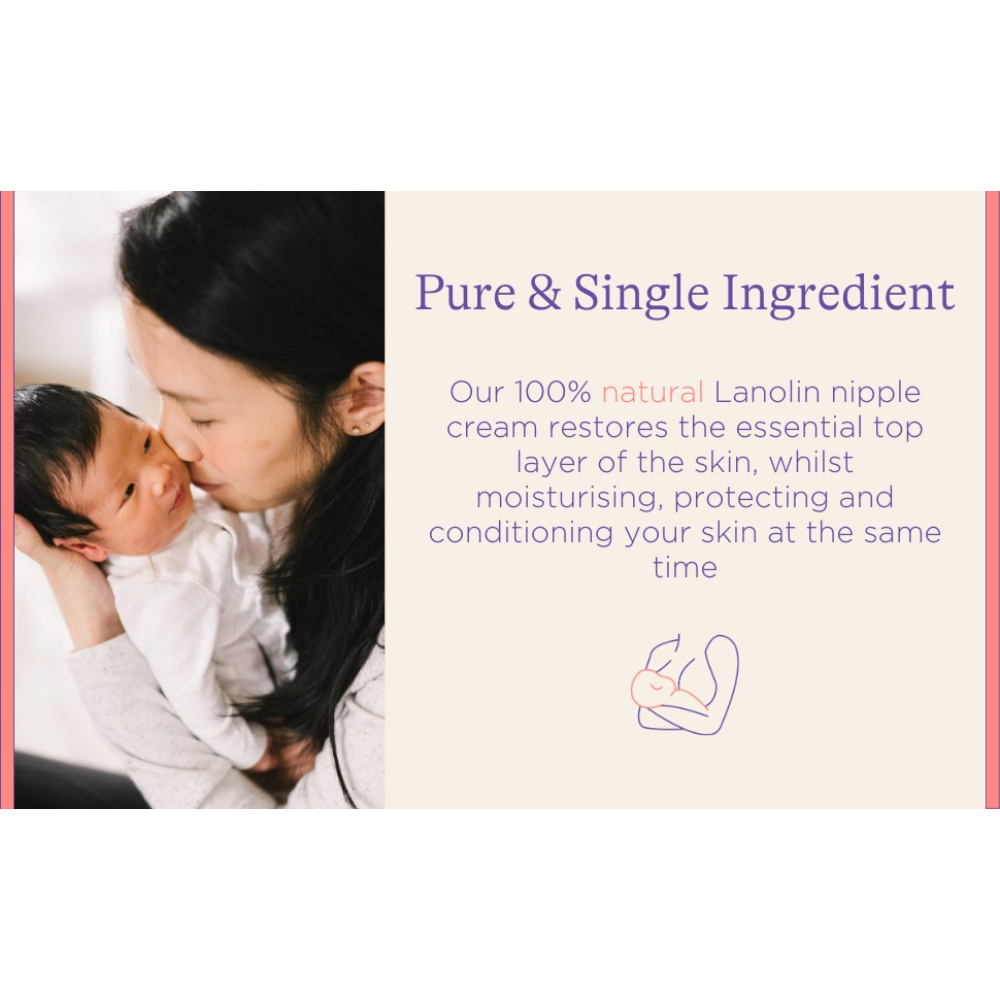 Lansinoh HPA Lanolin Nipple Cream for Breastfeeding | 100% Natural, Hypoallergenic & Safe for Baby | Soothes Sore & Cracked Nipples | No Removal Needed Before Nursing | Available in 10ml & 40g - MINIMEE KIDS