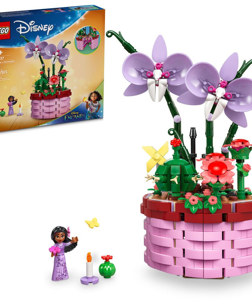 LEGO Disney 43237 Encanto Isabela’s Flowerpot | 641 Pieces | Buildable Play and Display Toy with Hidden Room, Isabela Mini-Doll, Orchid and Cactus LEGO Flowers | Gift for Kids Aged 9+