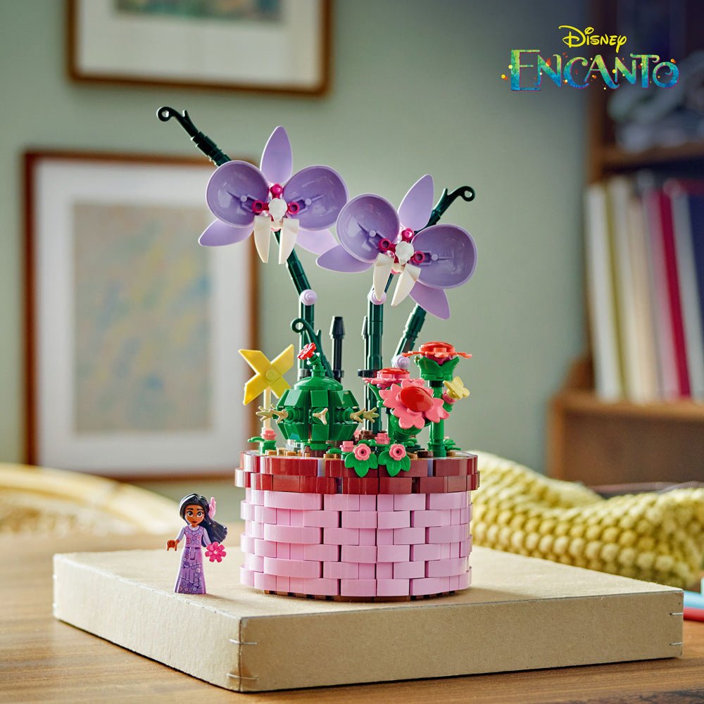 LEGO Disney 43237 Encanto Isabela’s Flowerpot | 641 Pieces | Buildable Play and Display Toy with Hidden Room, Isabela Mini-Doll, Orchid and Cactus LEGO Flowers | Gift for Kids Aged 9+