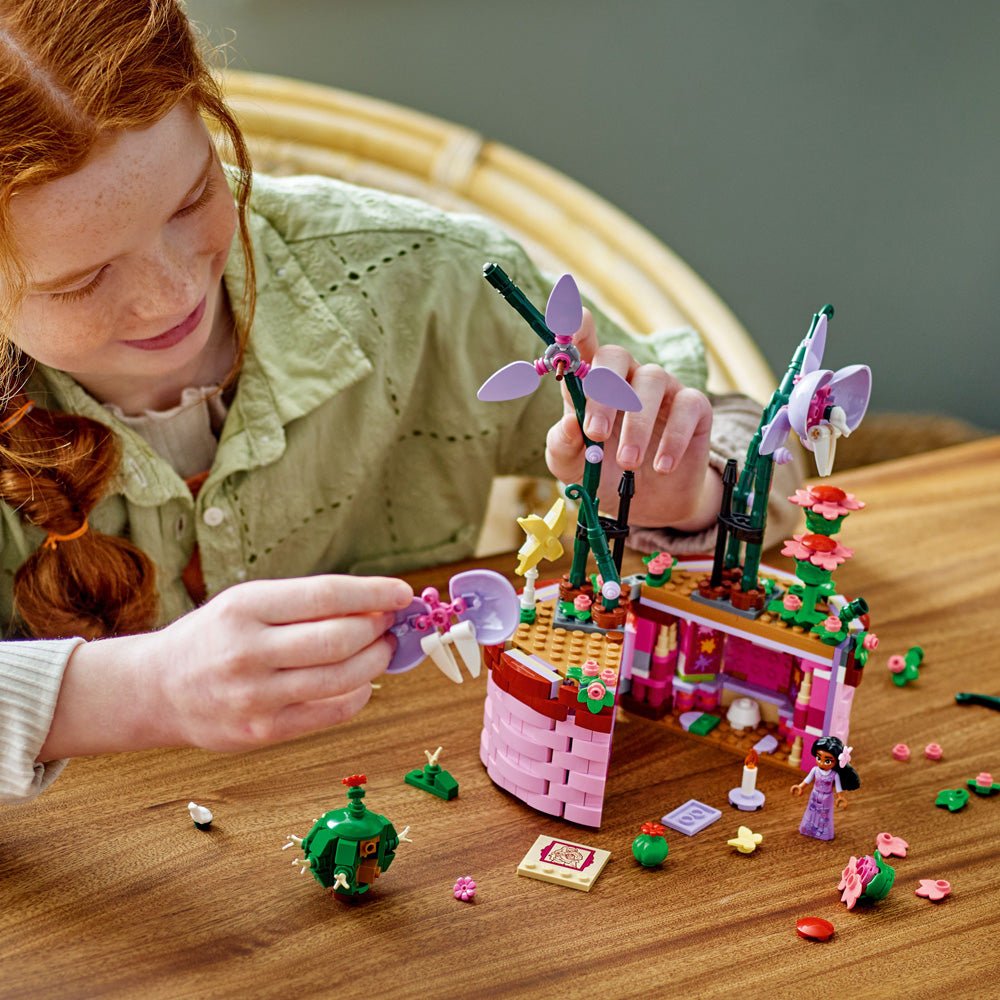 LEGO Disney 43237 Encanto Isabela’s Flowerpot | 641 Pieces | Buildable Play and Display Toy with Hidden Room, Isabela Mini-Doll, Orchid and Cactus LEGO Flowers | Gift for Kids Aged 9+