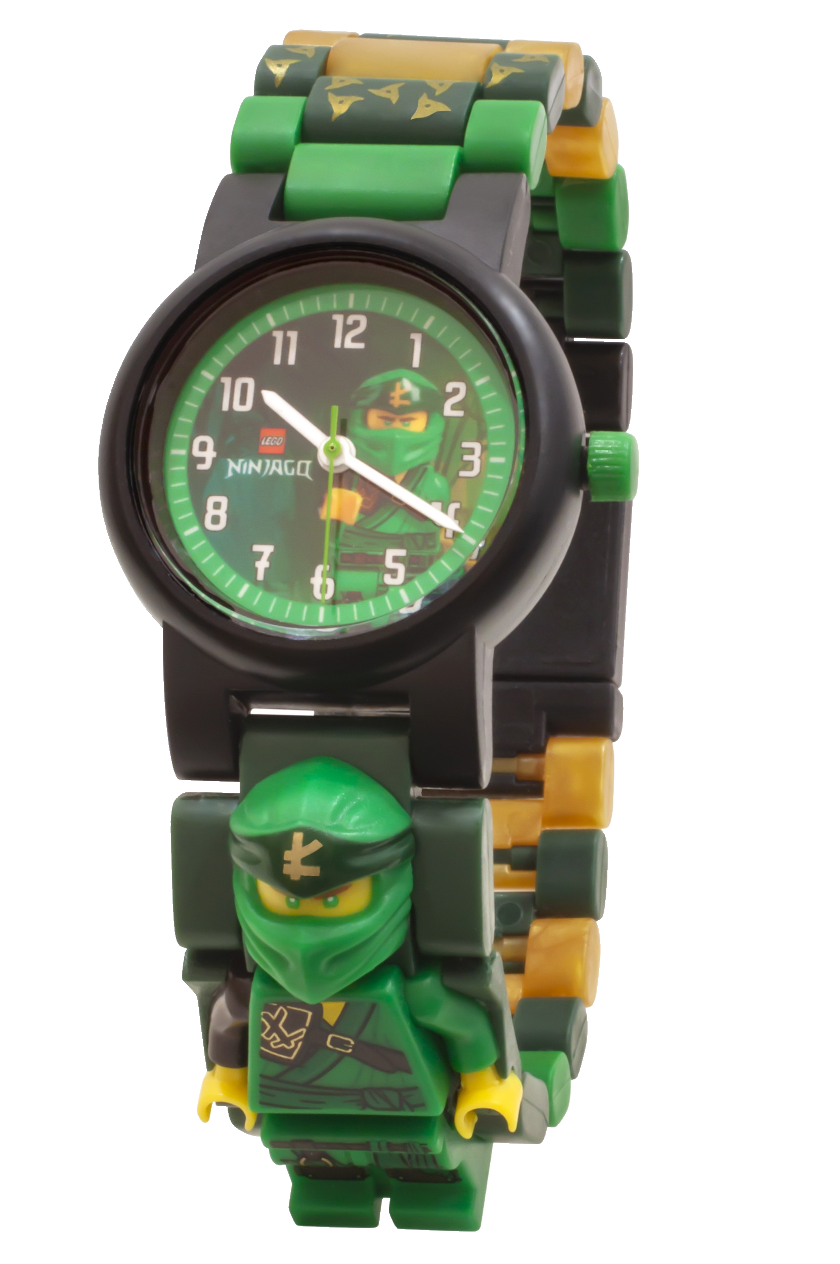 LEGO Ninjago 8021650 LLOYD Buildable Minifigure Link Watch, with Interchangeable Links, Analog Display, and Integrated Lloyd Minifigure, Water-Resistant Toy for Kids Aged 6+ (24 Pieces)