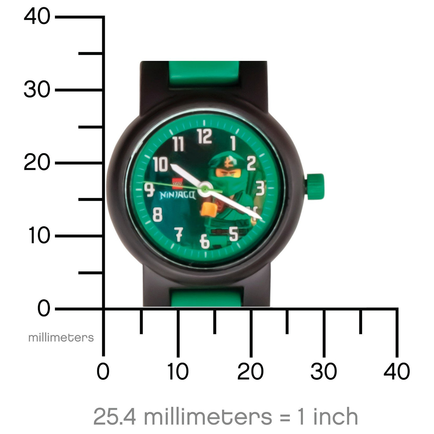 LEGO Ninjago 8021650 LLOYD Buildable Minifigure Link Watch, with Interchangeable Links, Analog Display, and Integrated Lloyd Minifigure, Water-Resistant Toy for Kids Aged 6+ (24 Pieces)
