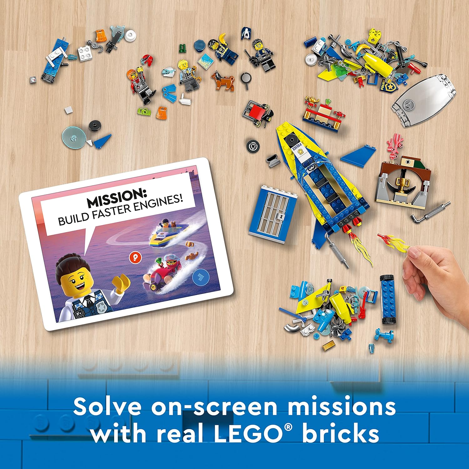 LEGO City 60355 Water Police Detective Mission 278 Pieces Building Kit for Ages 6+ Years