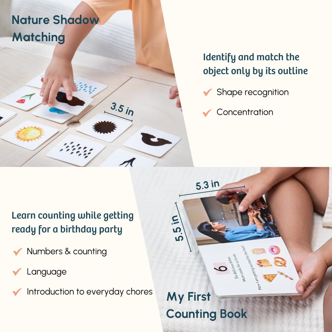 Curious Cub Play & Learn Montessori Kit - Level 11 for 24 Months+, A Curated Box of 10 Engaging Educational Toys to Develop Numeracy, Problem-Solving, and Fine Motor Skills