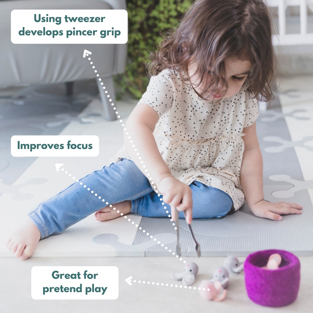 Curious Cub Play & Learn Montessori Kit - Level 11 for 24 Months+, A Curated Box of 10 Engaging Educational Toys to Develop Numeracy, Problem-Solving, and Fine Motor Skills