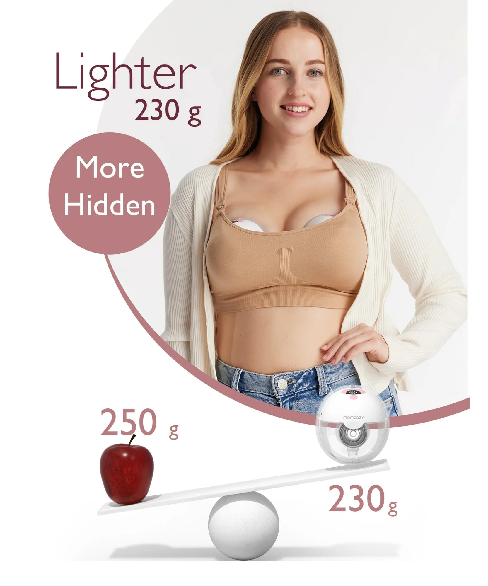 Momcozy M5 Wearable Breast Pump - 2 Pumps | Electric, Painless, Portable & Discreet Pumping Solution - MINIMEE KIDS