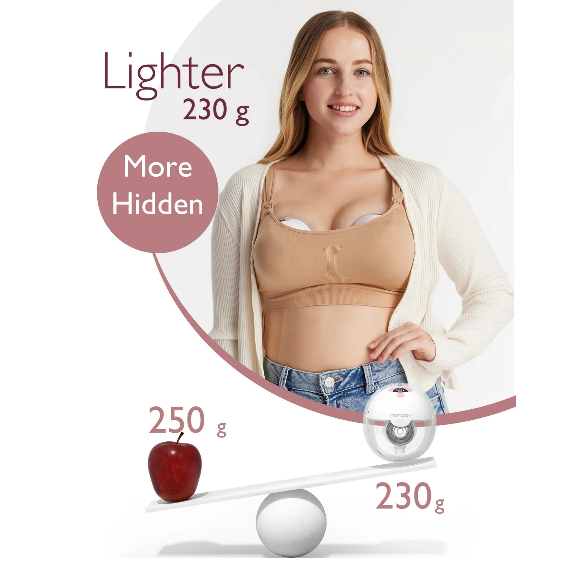 Momcozy M5 Wearable Breast Pump - 2 Pumps | Electric, Painless, Portable & Discreet Pumping Solution - MINIMEE KIDS