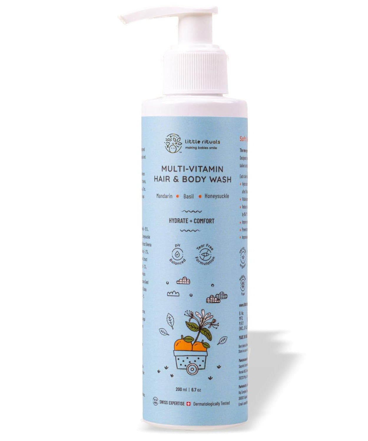 Little Rituals Baby Multi-Vitamin Hair & Body Wash - 200ml - MINIMEE KIDS