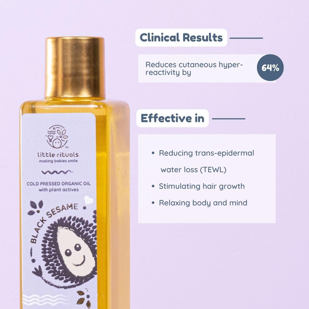 Little Rituals Black Sesame Cold Pressed Organic Oil Nourish - 100ml