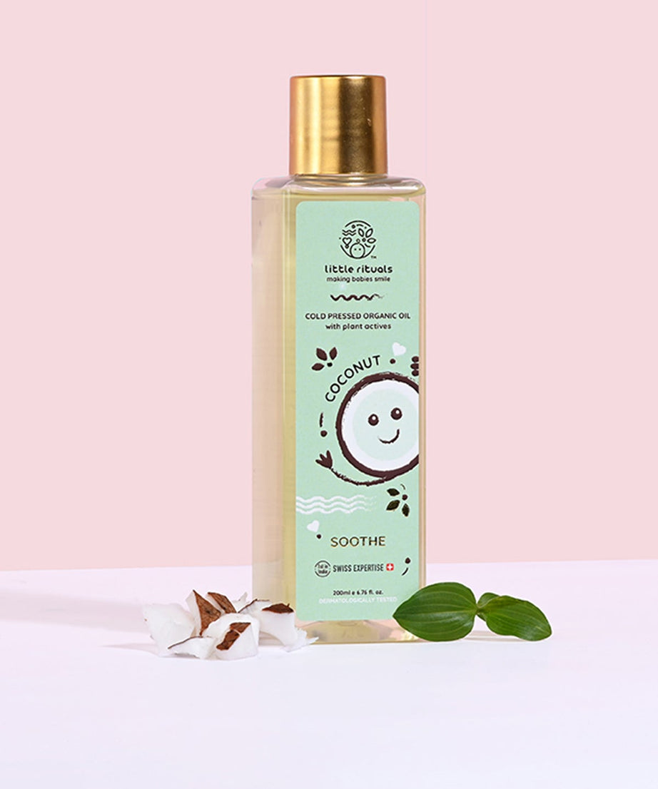 Little Rituals Soothe Coconut Cold Pressed Organic Oil with Plant actives - 200ml