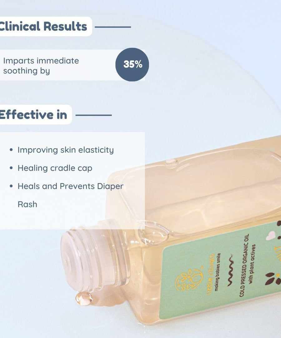 Little Rituals Soothe Coconut Cold Pressed Organic Oil with Plant actives - 200ml