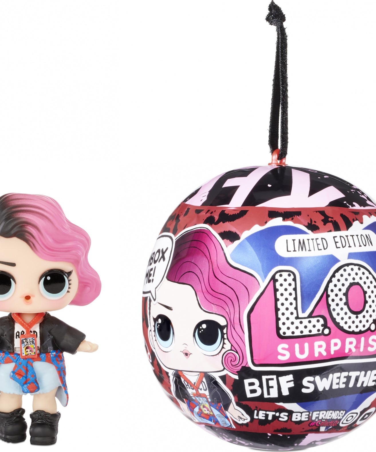 L.O.L. Surprise! BFF Sweethearts Rocker Doll – Let’s Be Friends! | Fan-Favorite Valentine’s Edition with 7 Surprises Including Outfit, Accessory, and Water Reveal | Limited Edition Sister of Rocker Boi