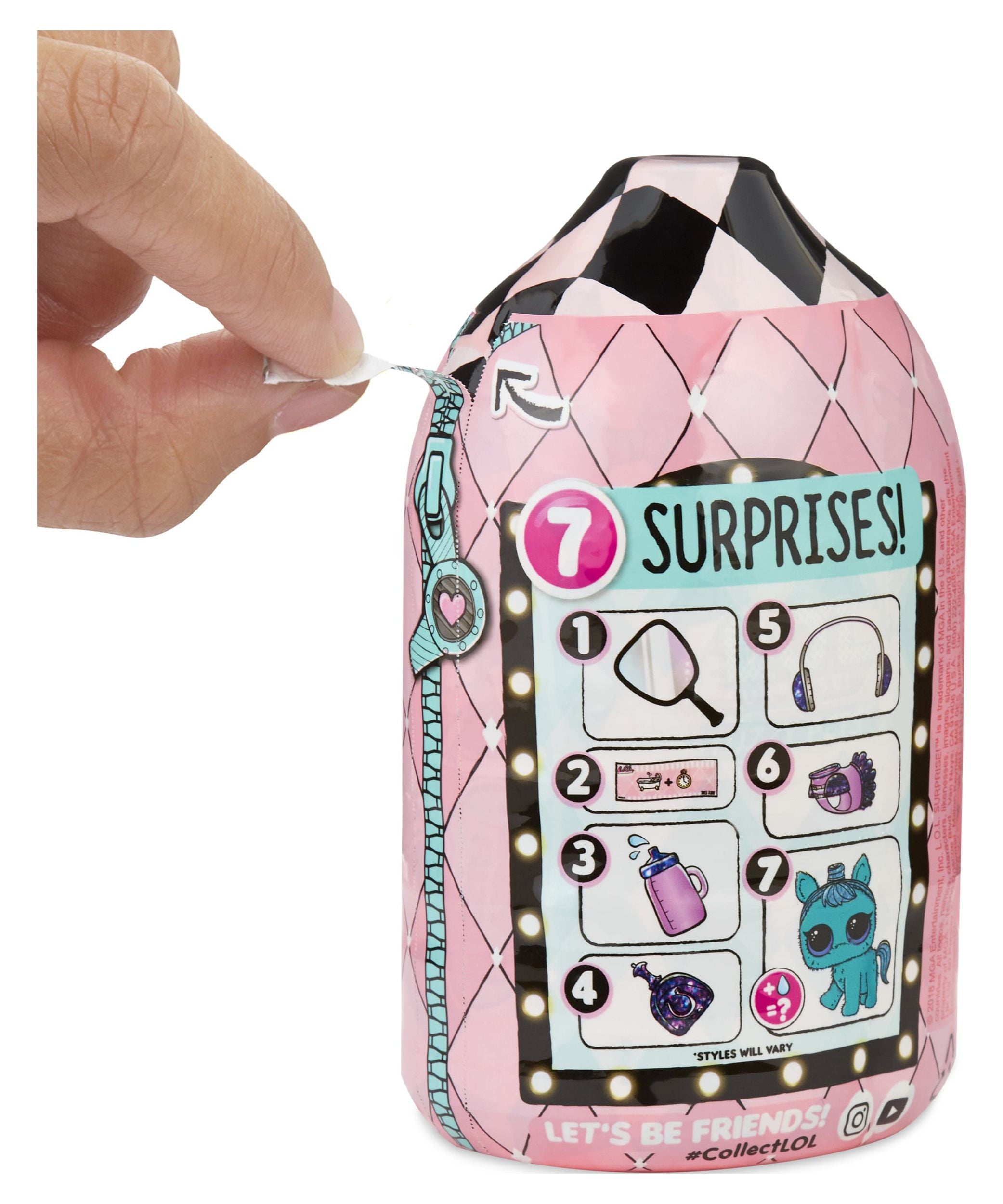 L.O.L. Surprise! Fuzzy Pets – Makeover Series | Washable Colorful Fuzz with 7 Surprises | Unbox, Wash & Reveal Pets in Shampoo Bottle Case - MINIMEE KIDS