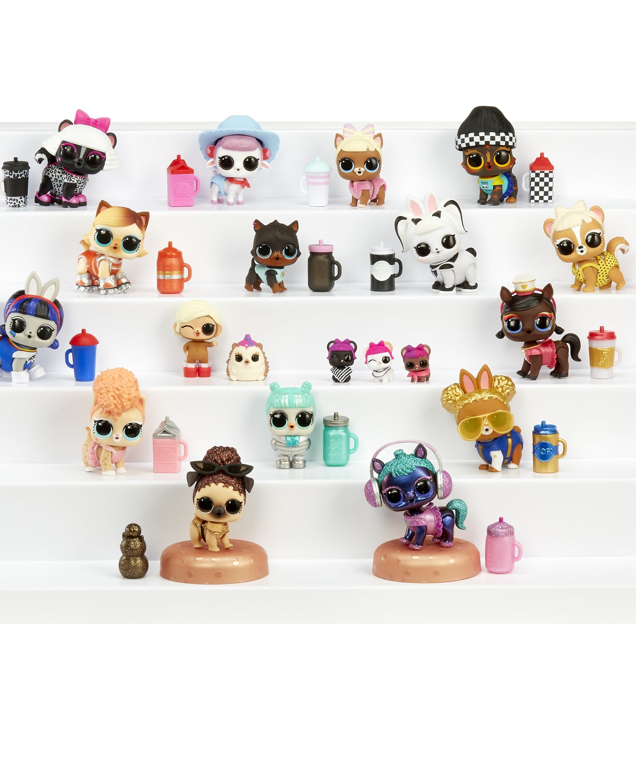 L.O.L. Surprise! Fuzzy Pets – Makeover Series | Washable Colorful Fuzz with 7 Surprises | Unbox, Wash & Reveal Pets in Shampoo Bottle Case - MINIMEE KIDS