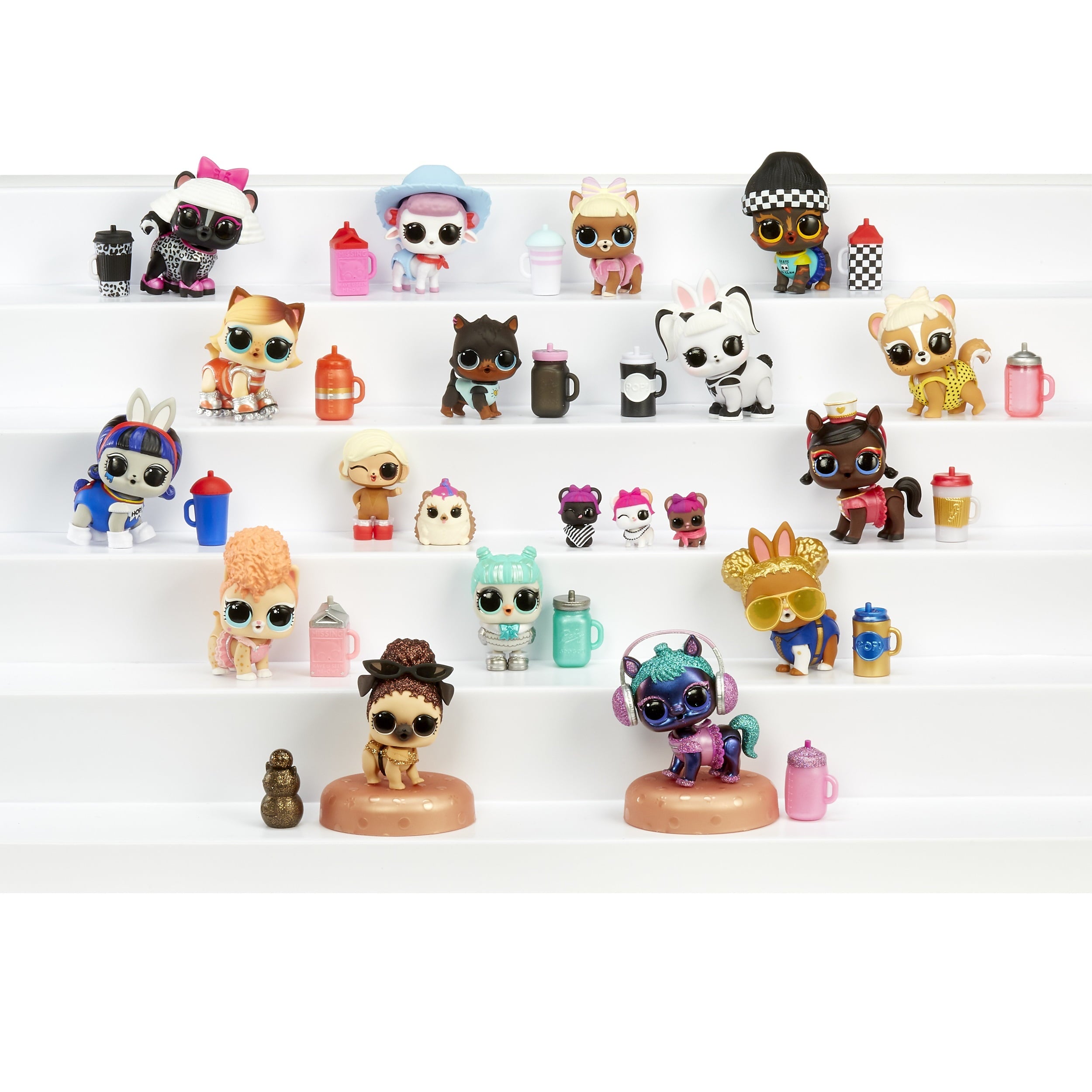 L.O.L. Surprise! Fuzzy Pets – Makeover Series | Washable Colorful Fuzz with 7 Surprises | Unbox, Wash & Reveal Pets in Shampoo Bottle Case - MINIMEE KIDS