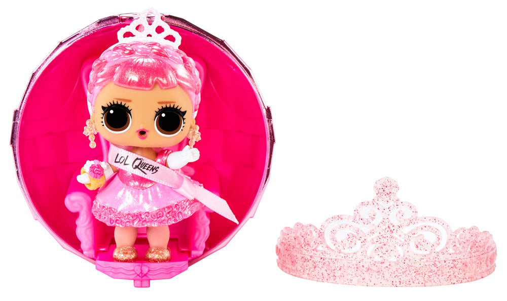 L.O.L. Surprise! Queens Doll – Royal Edition with 9 Surprises | Throne, Tiara, Fashion Accessories | Collectible Ball with Secret Royal Theme | Styles May Vary - MINIMEE KIDS