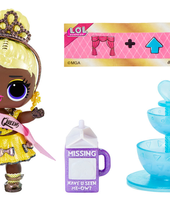 L.O.L. Surprise! Queens Doll – Royal Edition with 9 Surprises | Throne, Tiara, Fashion Accessories | Collectible Ball with Secret Royal Theme | Styles May Vary - MINIMEE KIDS