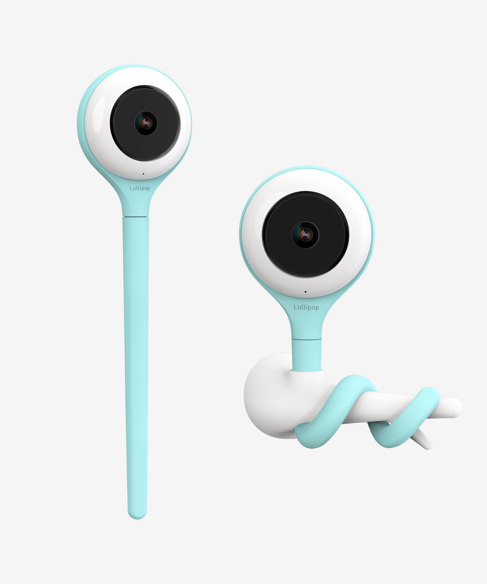 Lollipop Baby Camera | Advanced Smart Wi-Fi Full-HD 1080p Camera with Crying Detection and Breathing Monitoring (Available in Pistachio, Cotton Candy, and Turquoise) - MINIMEE KIDS