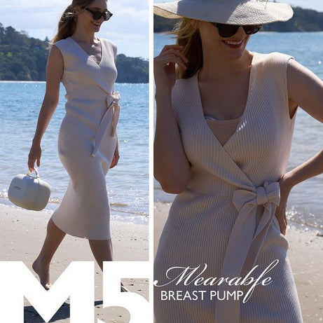 Momcozy M5 Wearable Single Breast Pump – Painless Horizontal Pumping with Vibrate-to-Pump Mode, Hands-Free & Ultra-Lightweight Design