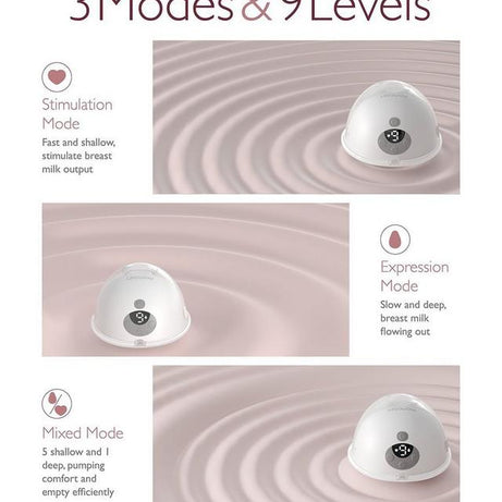 Momcozy M5 Wearable Single Breast Pump – Painless Horizontal Pumping with Vibrate-to-Pump Mode, Hands-Free & Ultra-Lightweight Design