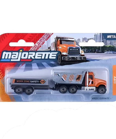 Majorette City Trailers Die-Cast Vehicle Set with Trailer – Metal Miniature Toy Vehicles | 6 Assorted Variants | Moving Parts | 13cm Collectible Toy Cars for Kids 3+ Years