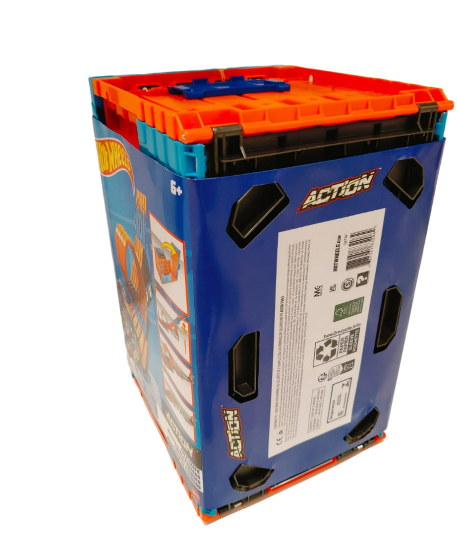 Hot Wheels Action Race Crate Unassembled 3-in-1 Track Playset for Ages 6+ Years
