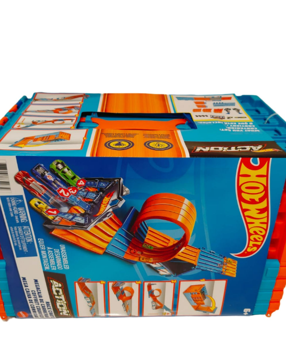 Hot Wheels Action Race Crate Unassembled 3-in-1 Track Playset for Ages 6+ Years