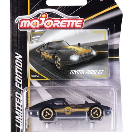Majorette Limited Edition 9 Die-Cast Cars | 1:64 Scale Black & Gold Collector Series | Includes Audi Q4 e-tron, Porsche 917, Dodge Charger R/T & More | Pack of 1 | For Ages 3+
