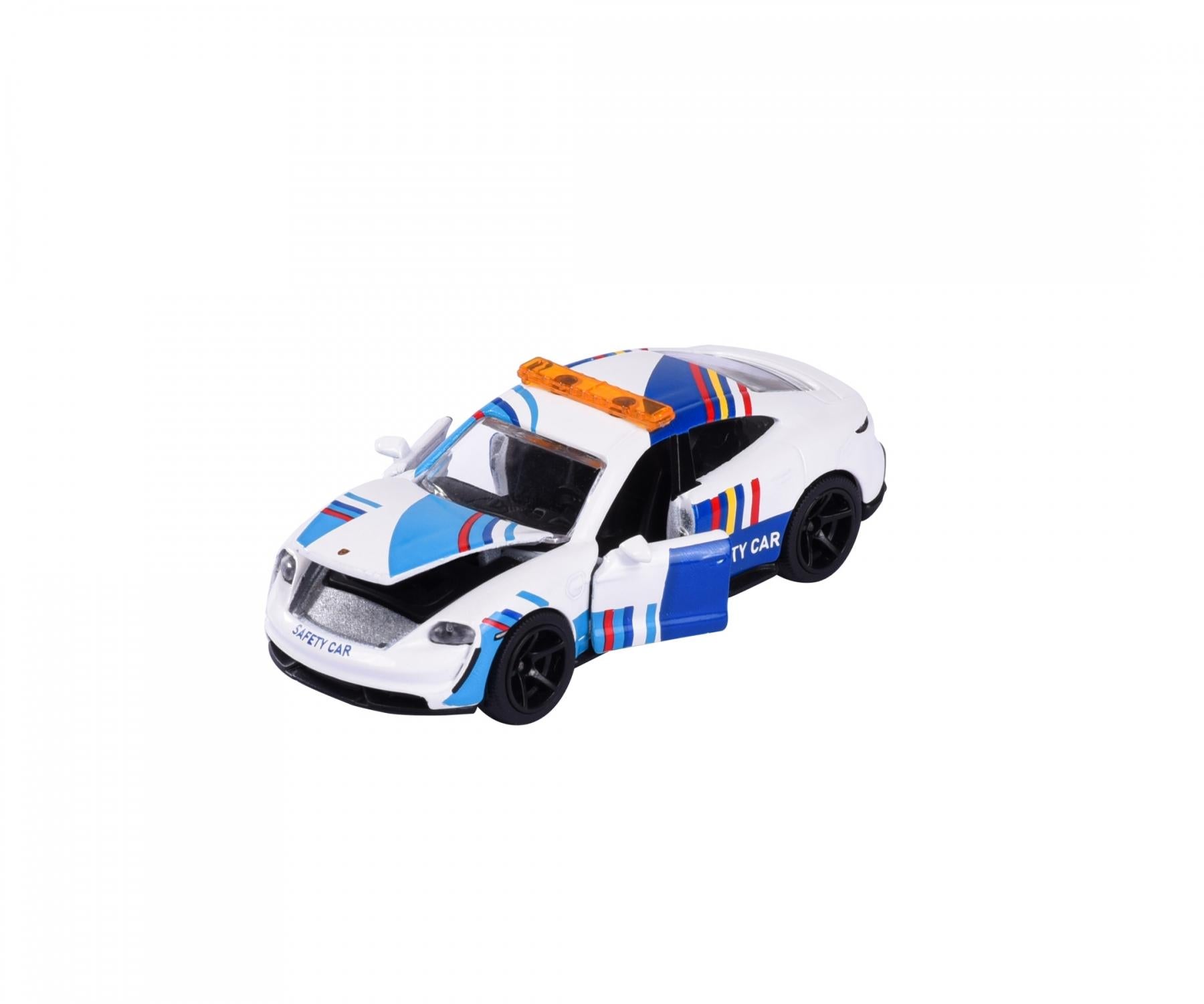 Majorette Porsche Edition - Porsche Taycan Turbo S Safety Car | Official Licensed Die-Cast Car with Metal Body, Rubber Tires, Suspension & Opening Parts | Collector’s Edition | 3+