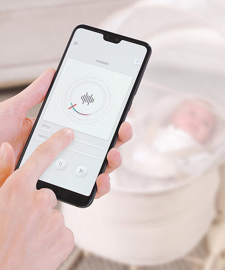 Mastela 4-in-1 Swing & Bassinet | Multi-Function Baby Cradle, Bedside Sleeper & Stationary Seat with Bluetooth & Melodies | 0-36 Months (Upto 15 Kg) | Minimee