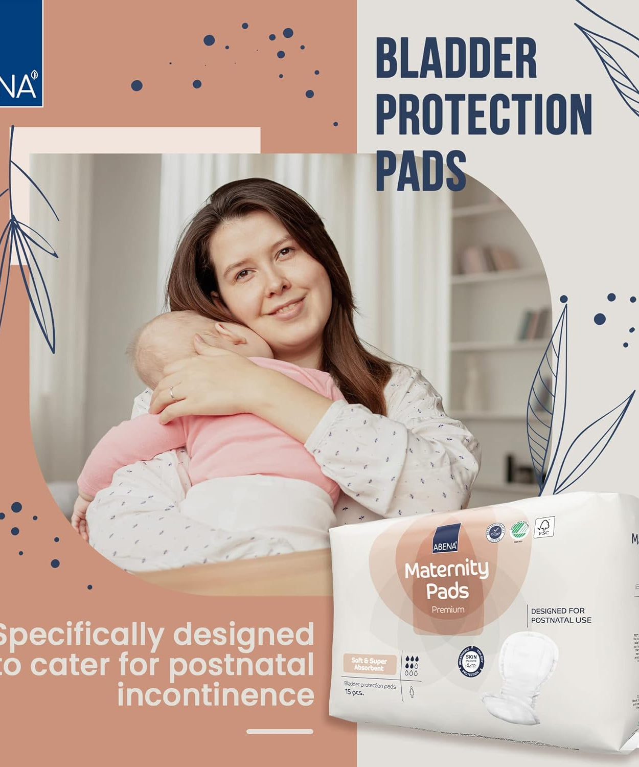 Bladder protection pads designed for comfort and absorbency, ideal for managing urinary incontinence