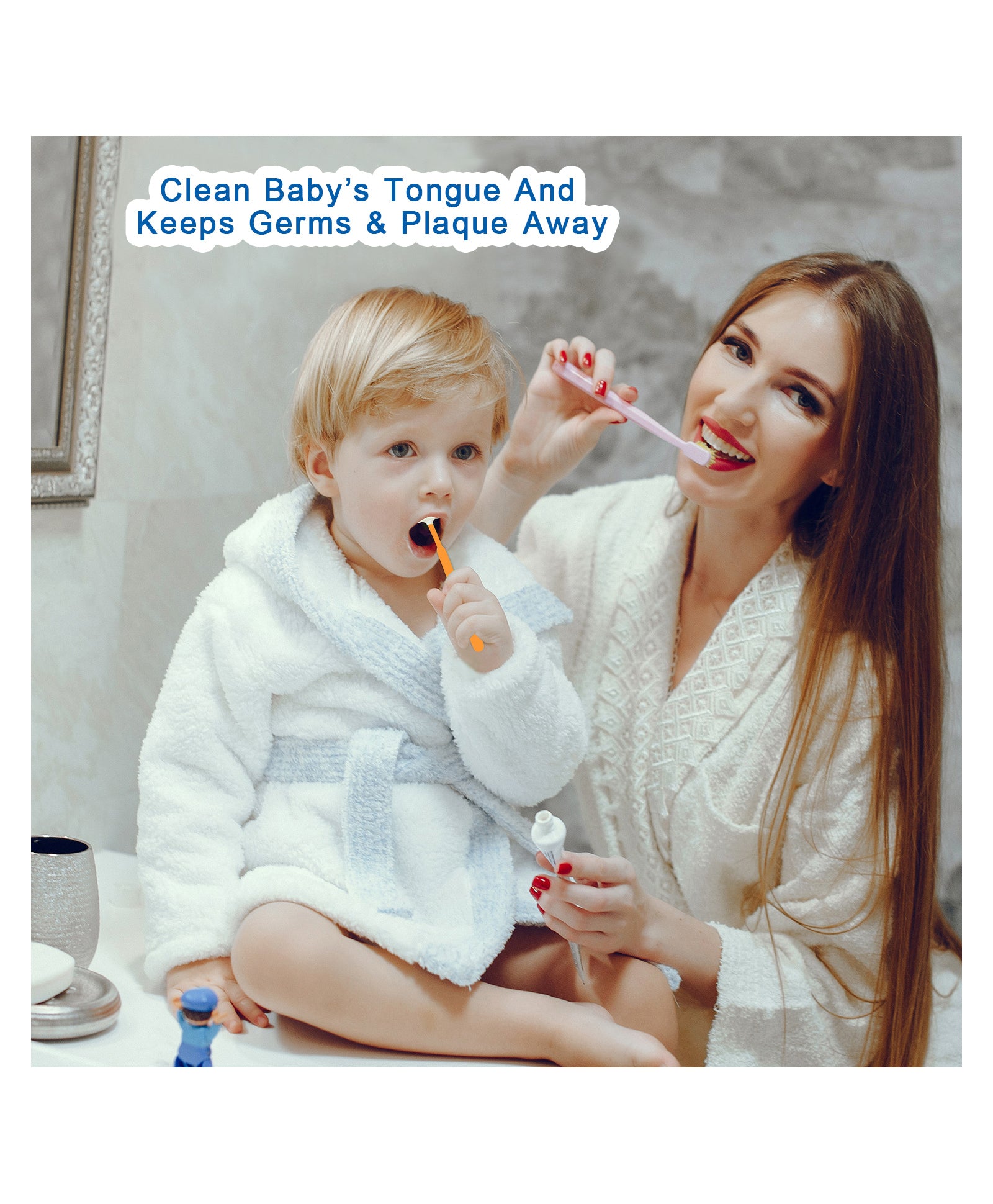 Mee Mee The Caring touch Gentle Tender Tongue Cleaner for 0+ months Special Small size (Color May vary) - MINIMEE KIDS