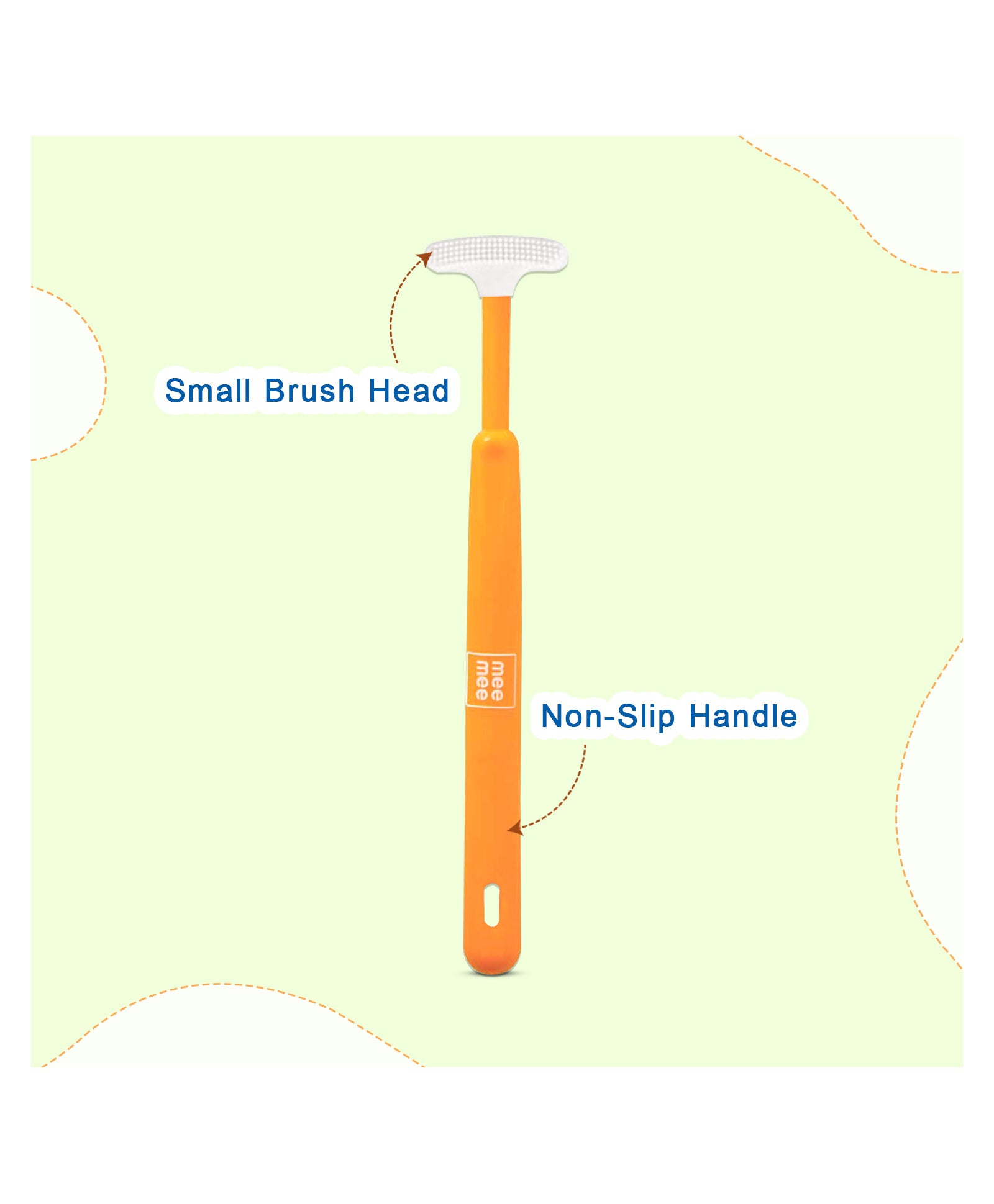 Mee Mee The Caring touch Gentle Tender Tongue Cleaner for 0+ months Special Small size (Color May vary) - MINIMEE KIDS