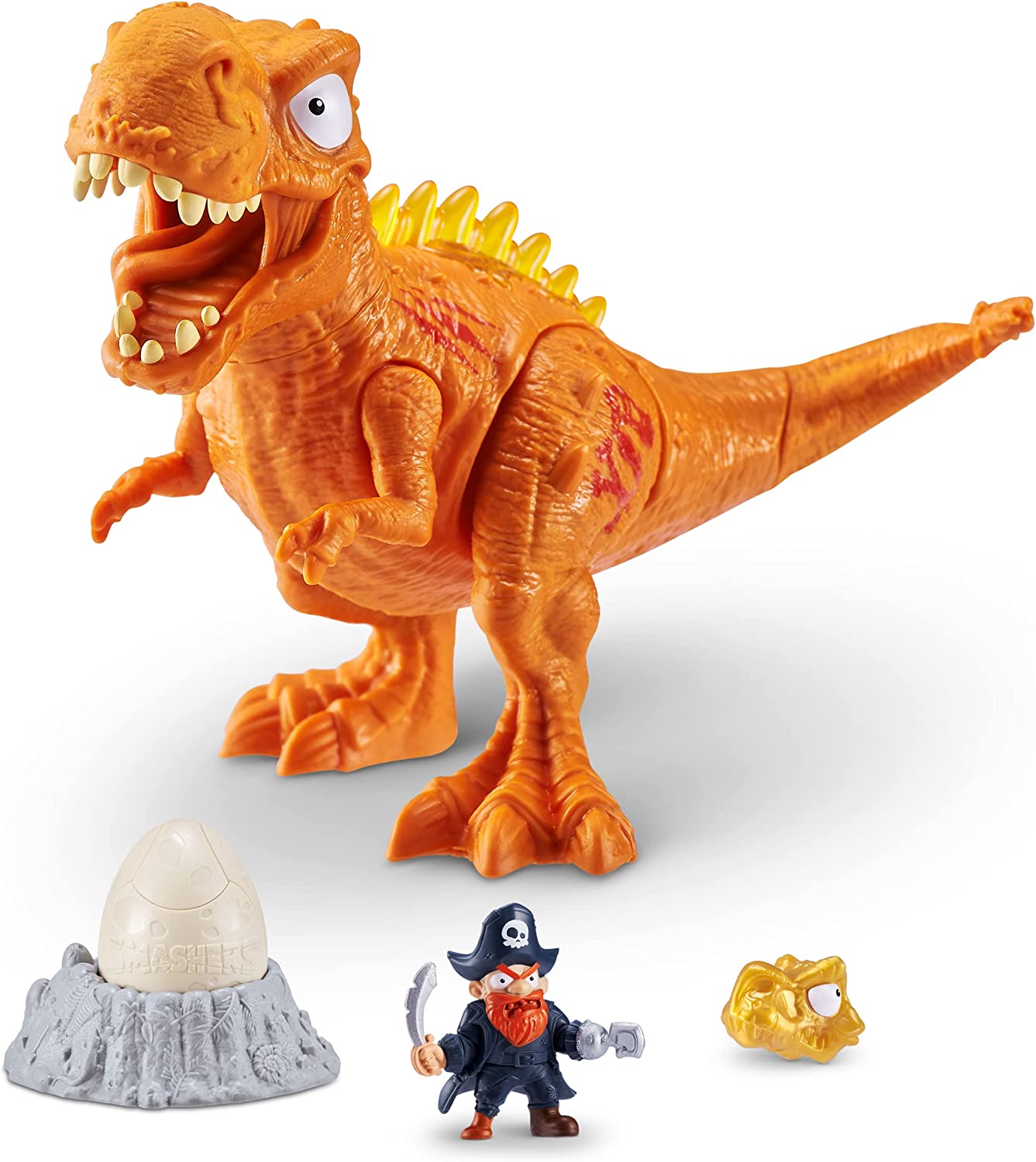 ZURU Smashers Dino Island Mega Dino Egg – 25+ Surprises, Dinosaur Toys for Kids, Includes Slime, Sand & More, Ages 5+