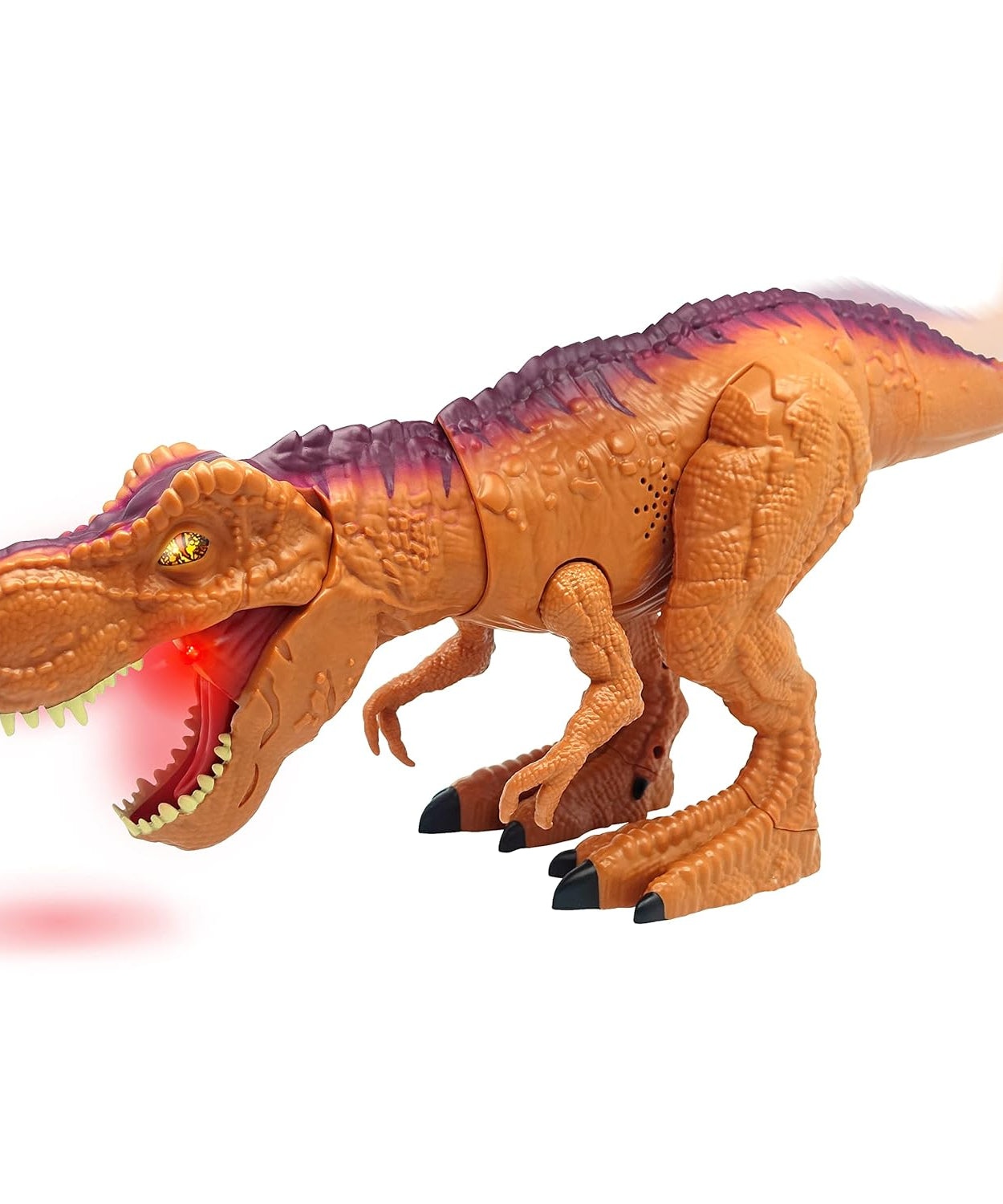 Dragon-i Toys Mighty Megasaur Twist and Bend Roaring T-Rex - Ferocious Roar, Biting Action, Light-Up Eyes & Mouth, Poseable Arms, Tail-Activated Head Movement