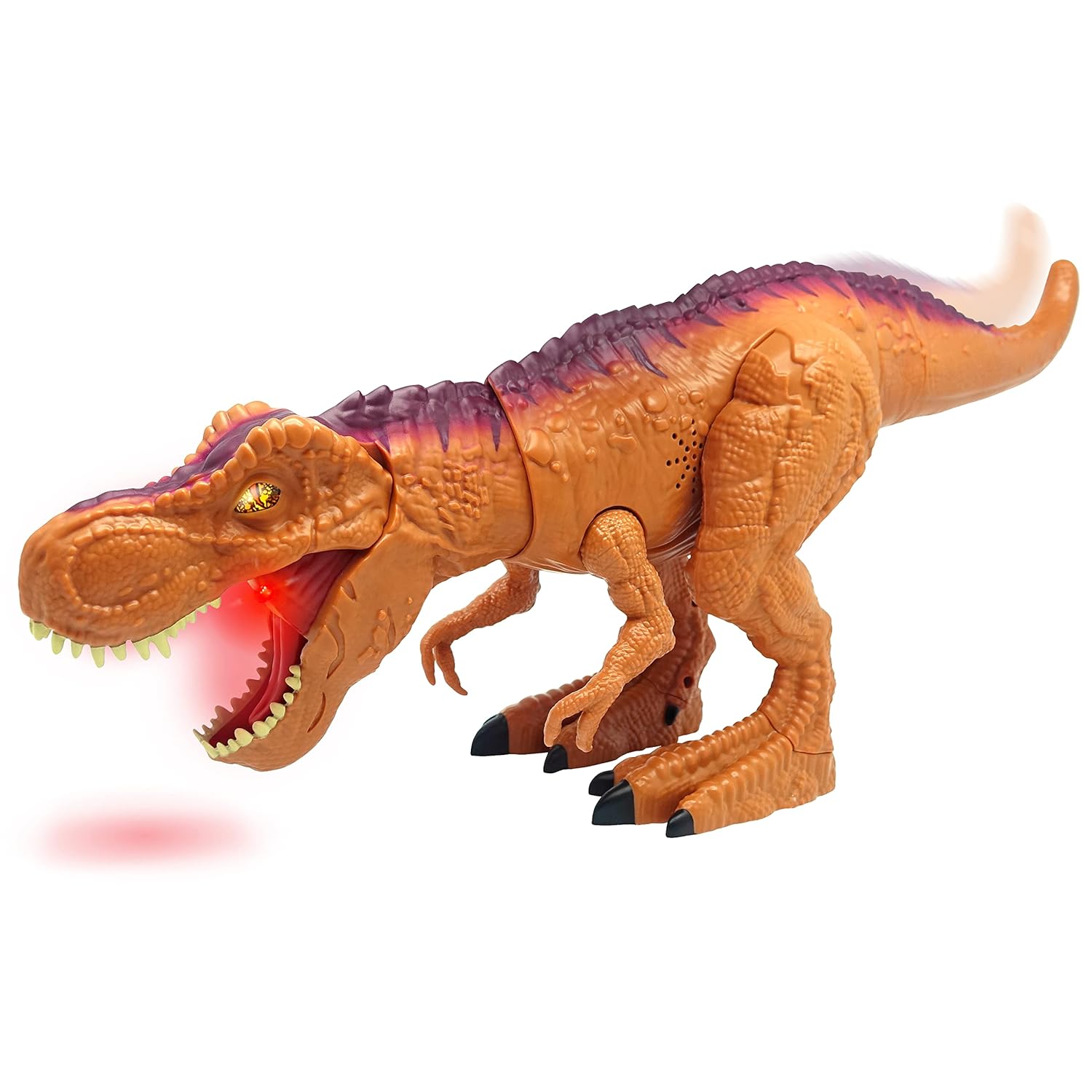 Dragon-i Toys Mighty Megasaur Twist and Bend Roaring T-Rex - Ferocious Roar, Biting Action, Light-Up Eyes & Mouth, Poseable Arms, Tail-Activated Head Movement