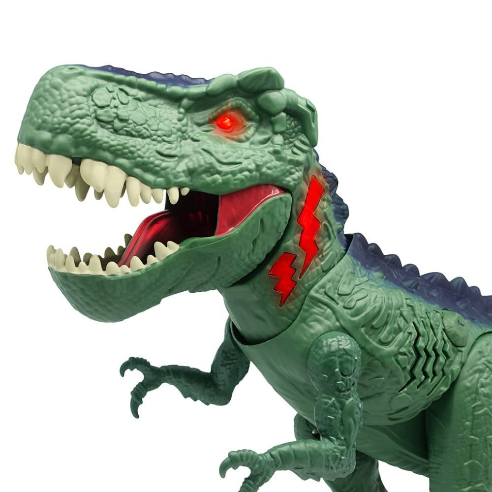 Dragon-i Toys Mighty Megasaur Megahunter Battery Operated T-Rex: Walking, Roaring, and Light-Up Features