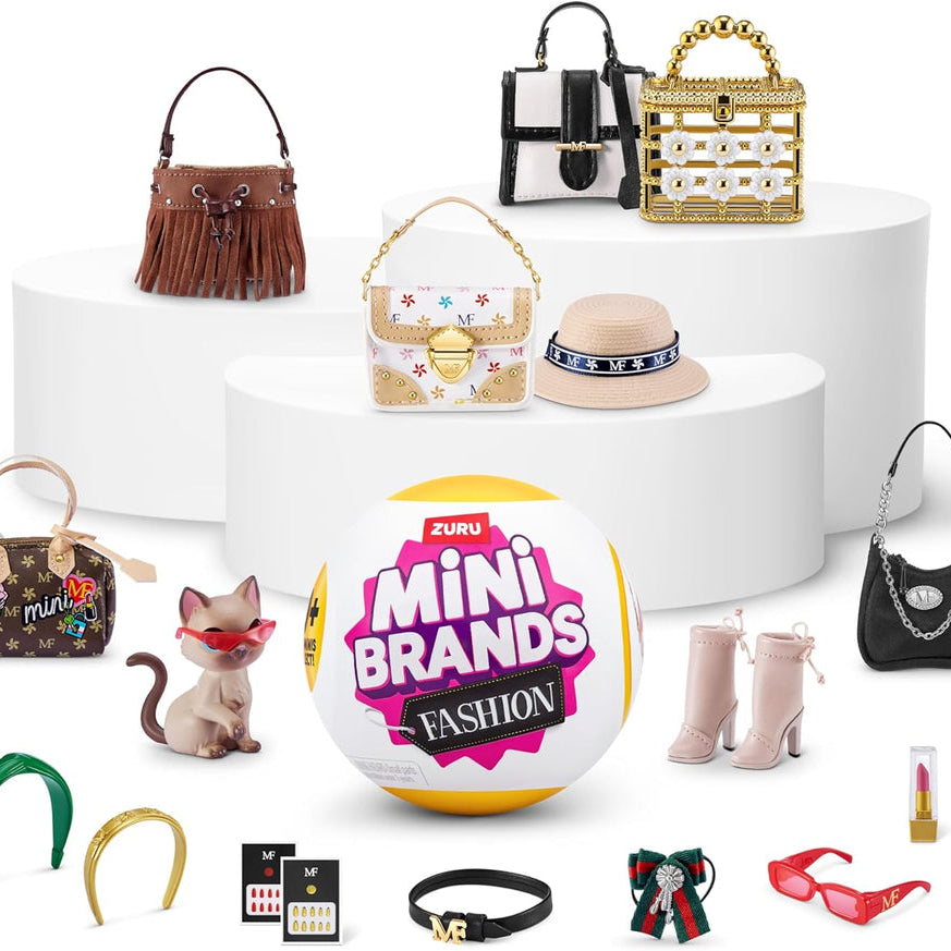 Zuru 5 Surprise Mini Brands Fashion Capsule | 5 Miniature Mystery Fashion Accessories | Over 80 to Collect Including Handbags, Shoes & More | For Ages 3+