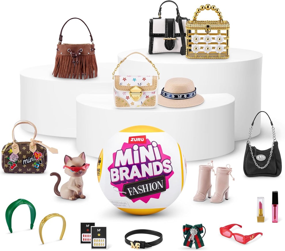 Zuru 5 Surprise Mini Brands Fashion Capsule | 5 Miniature Mystery Fashion Accessories | Over 80 to Collect Including Handbags, Shoes & More | For Ages 3+